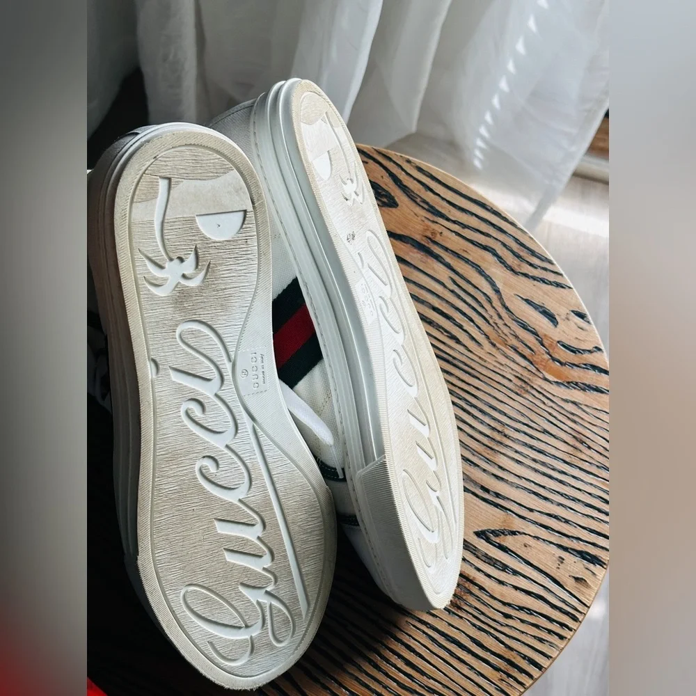Authentic Gucci Canvas HighTop Sneakers Size 44 | US 10